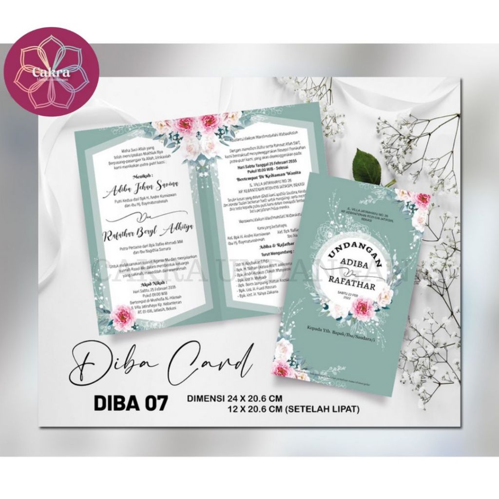

Diba 07 Blangko Undangan Pernikahan CAKRA