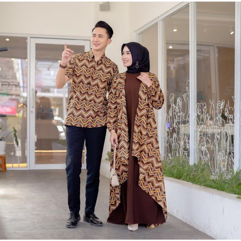 Benang Raja Batik Couple Pria Wanita Katun Pager