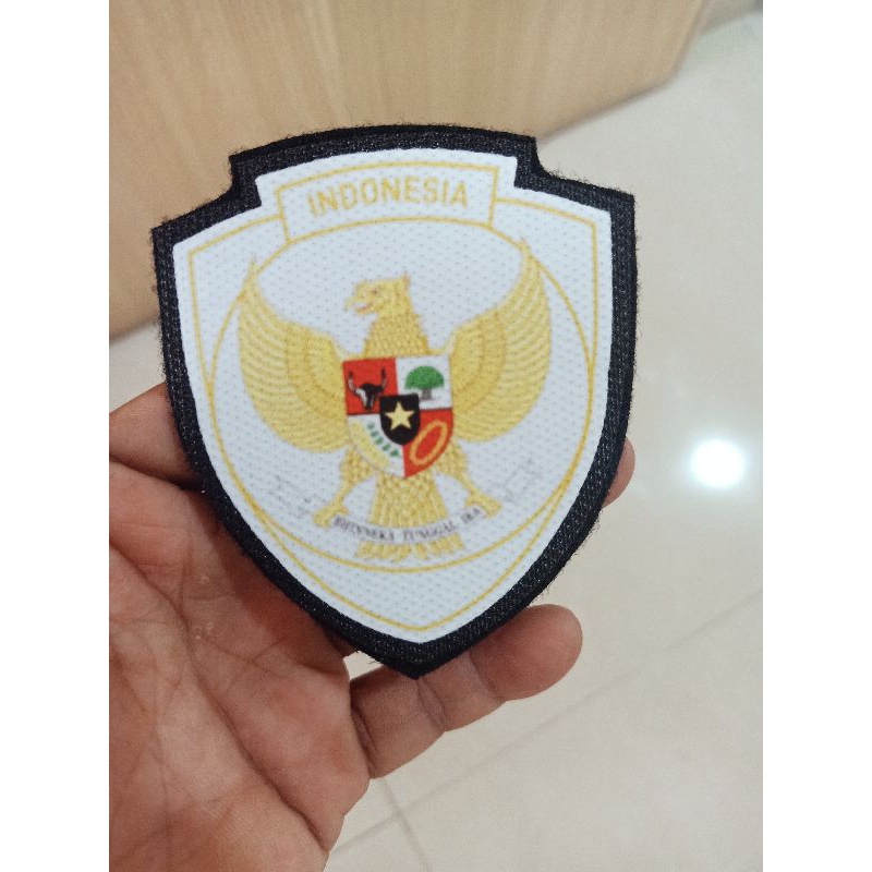 Emblem Patch Logo TIMNAS Terbaru•Velcro Print