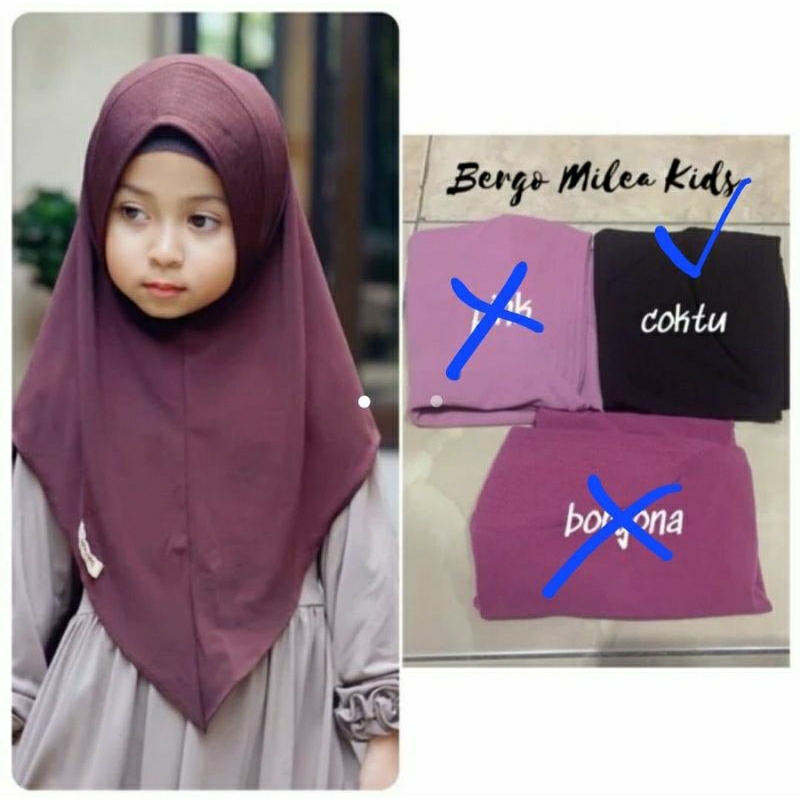 BERGO MILEA KIDS BY UMMA SYARI//BERGO ANAK PREMIUM