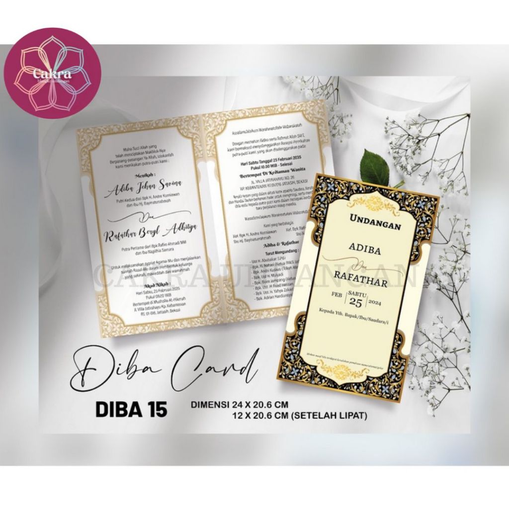 

Diba 15 Blangko Undangan Pernikahan CAKRA