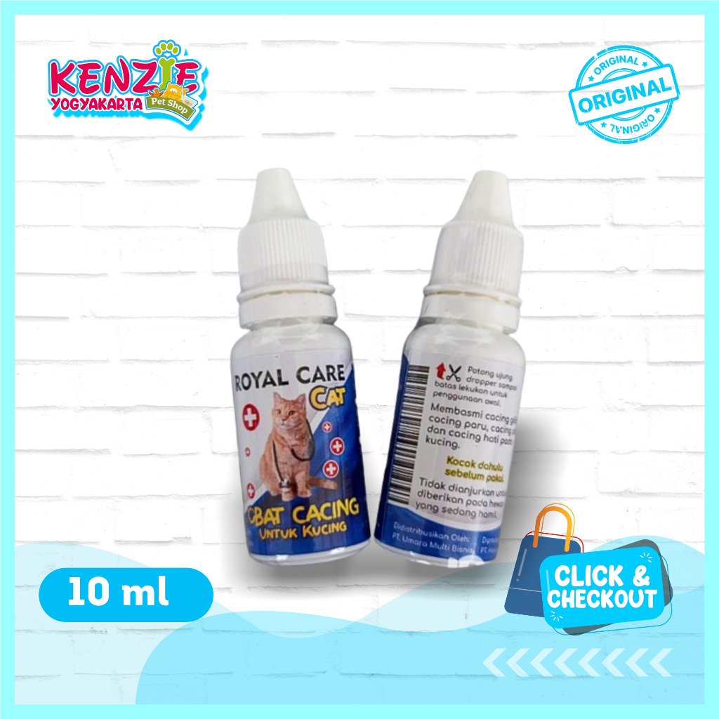 Obat Cacing Kucing Royal Care 10 ml - Obat Cacing Kucing Ampuh - Obat Cacing Hewan
