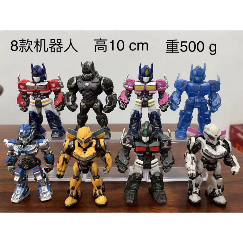 Action Figure Transformers Set 8 Mini Size Collection Mainan Anak