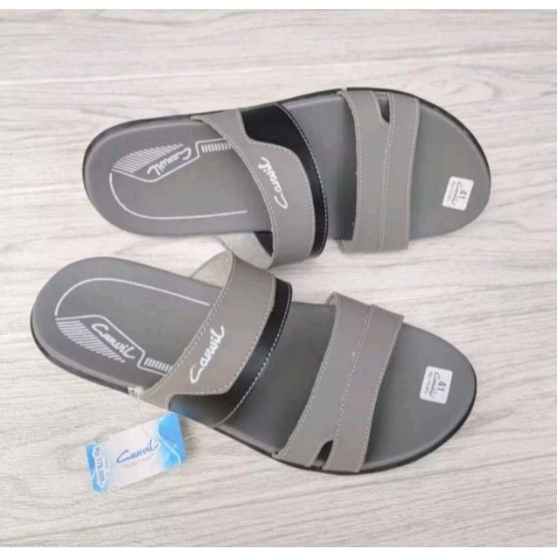 SANDAL KULIT PRIA CARVIL SEPATU SANDAL SANDAL SLOP PRIA