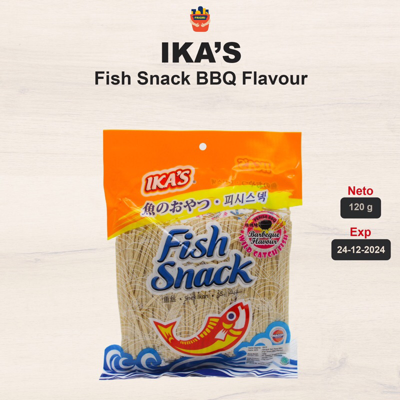 

Ikays Fish Snack BBQ Flavour 120 gram - Cemilan Snek Ikan Rasa BBQ