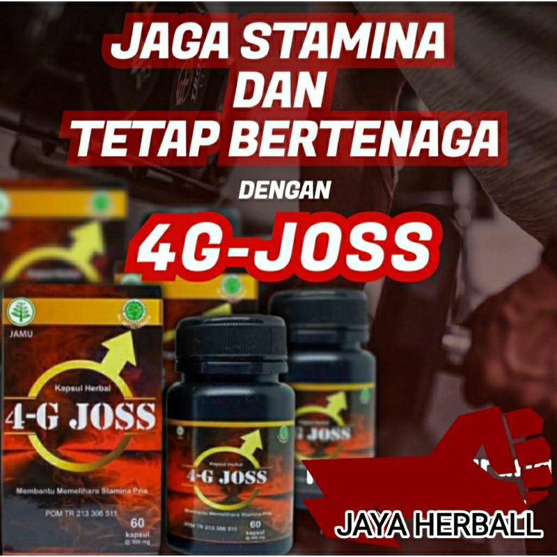 4G JOSS Kapsul Herbal Penambah Stamina  Pria Asli (BPOM)