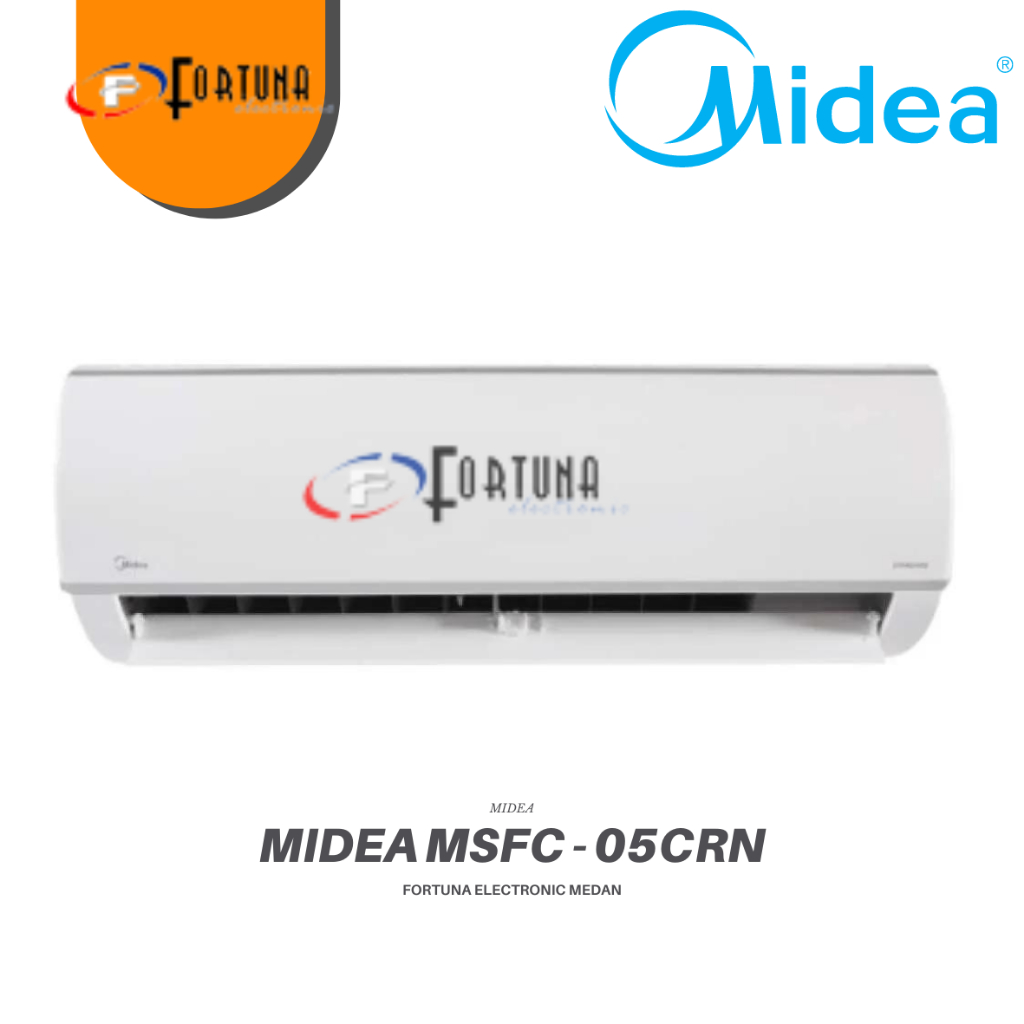 AC 1/2 PK NEW LOW WATT MIDEA MSFC-05CRN1 STANDART UNIT ONLY GARANSI (MEDAN)