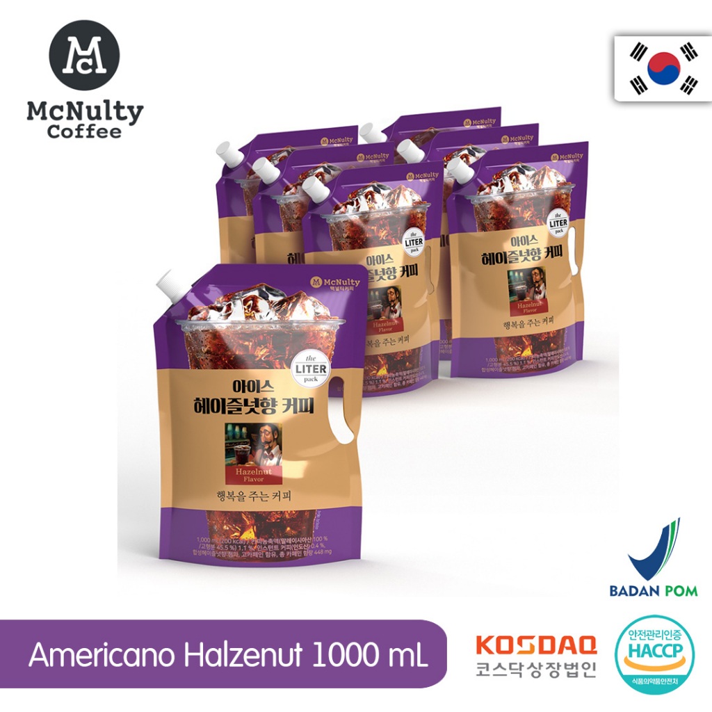 

Mcnulty Coffee Ice Americano Hazelnut ( 1 Karton isi 6 pcs)