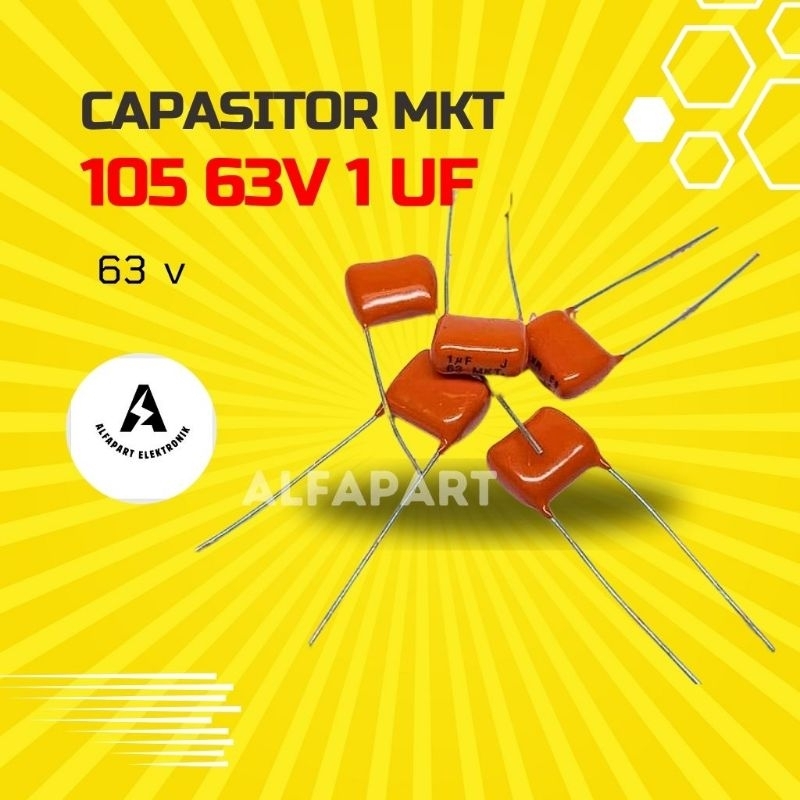 Capasitor mkt 105 63v 1uf 63 volt
