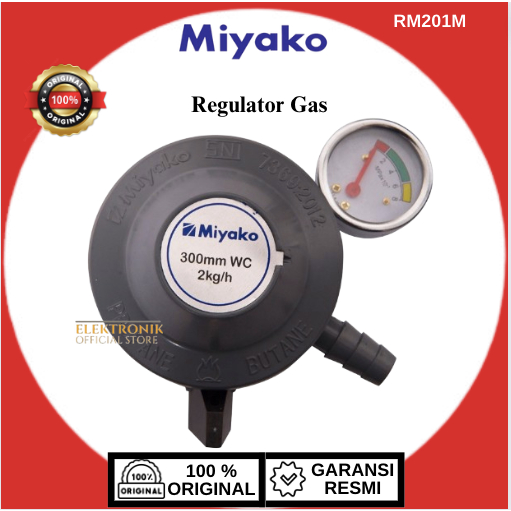 MIYAKO KEPALA REGULATOR SELANG GAS RM201M/RM-201-M/RM-201M/RM 201 M/RM 201M/RM-201 M/MIYAKO REGULATO
