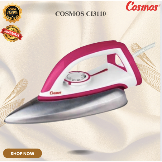 Cosmos Setrika CI-3110 CM/CI3110/CI 3110/IRON ELECTRIC/SETRIKA LISTRIK ORIGINAL COSMOS/GARANSI RESMI