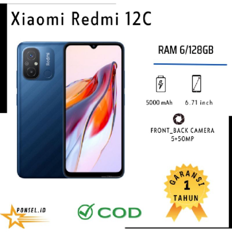 Hape XiaomiRedmi12cRam6/128dualcamera