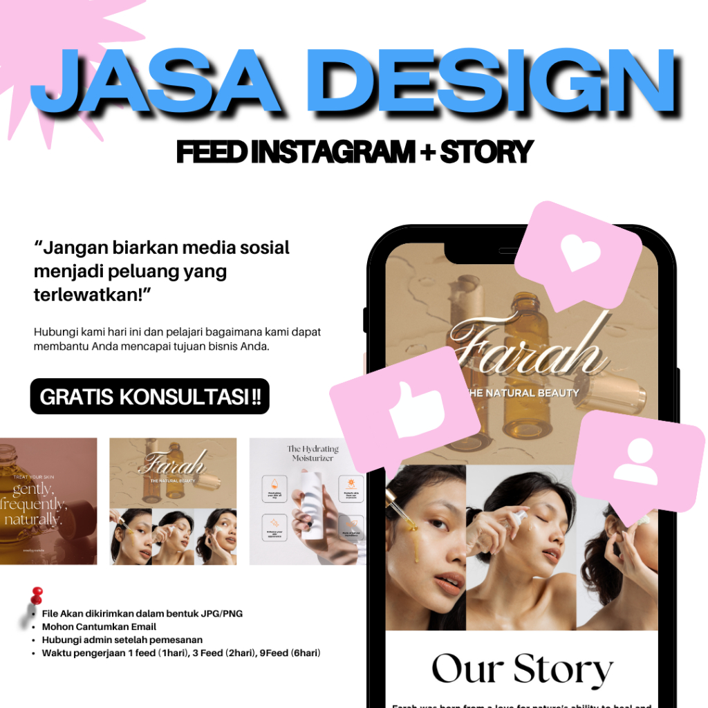 Jasa Design FEED INSTAGRAM + FREE STORY