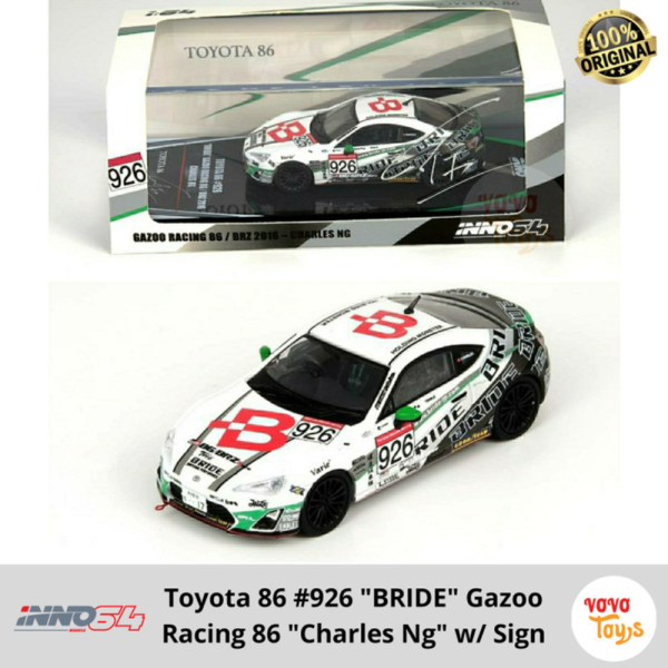 Jual Inno 1/64 Toyota 86 Bride Gazoo Racing 86 Charles Ng BRZ 2016 Murah