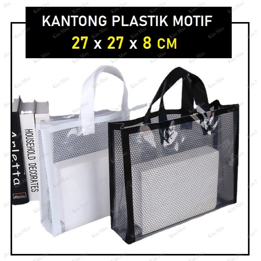 

SHOPPING BAG - 27X27 - KANTONG PLASTIK - PACKAGING - GOODIE BAG - MOTIF - KRESEK - TAS KADO