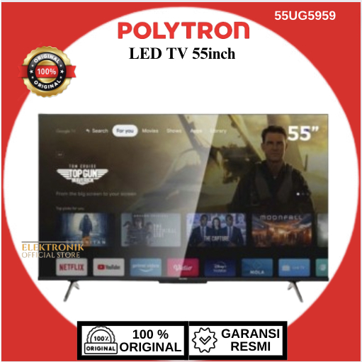 POLYTRON 4K UHD Smart Cinemax Soundbar Google TV PLD 50BUG5959 50 inch/LED 55UG5959/GOOGLE ASSISTANT
