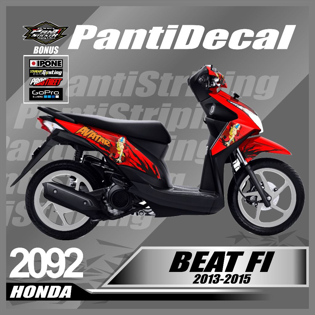 sticker aksesoris motor beat fi fullbody desain Avatar- skotlet motor beat fi 2013-2015 viral