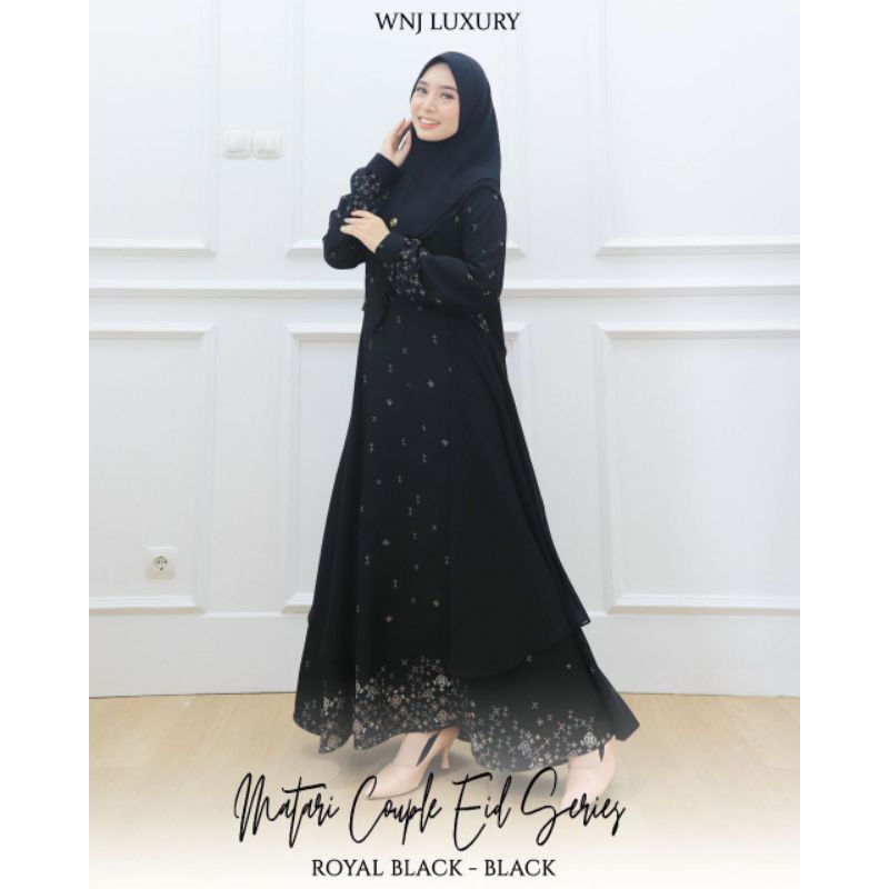 Gamis Matari WNJ Luxury Black Size M (Sold by Offline)