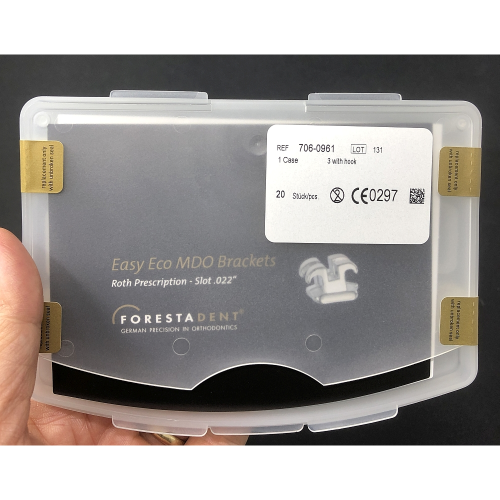FORESTADENT EASY ECO BRACKET Roth 018 Hook 3-5 Behel dental ortho kualitasl perawatan gigi Germany