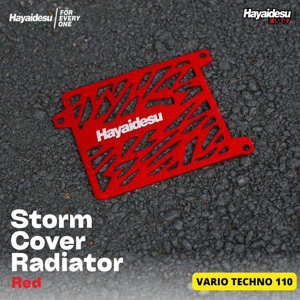 HAYAIDESU STORM COVER RADIATOR HONDA 110 ANODIZE – Vario Techno 110 Karbu