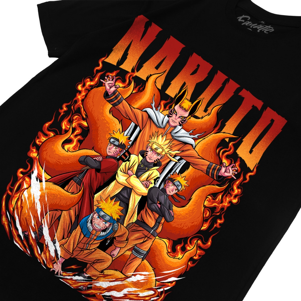 Tshirt Kaos Naruto Anime "Naruto Uzumaki" Laki Laki Distro Terbaru Baju Pria Distro Keren kece