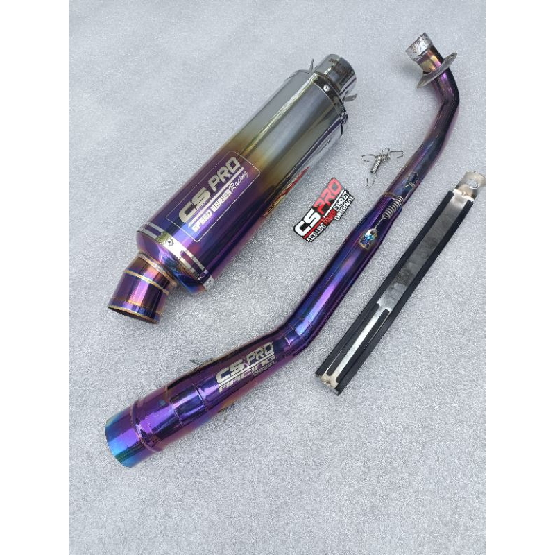 (POROMO) Knalpot Racing Cs Pro Original Supra X Jupiter Vega Revo Blade