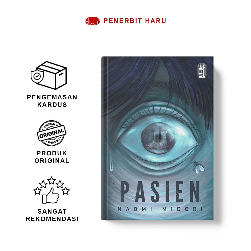 Novel | Pasien | Naomi Midori | Penerbit Haru | Buku Misteri, Thriller, & Iyamisu