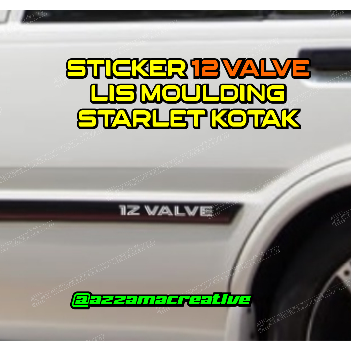 Stiker 12 Valve For List Body Starlet Kotak