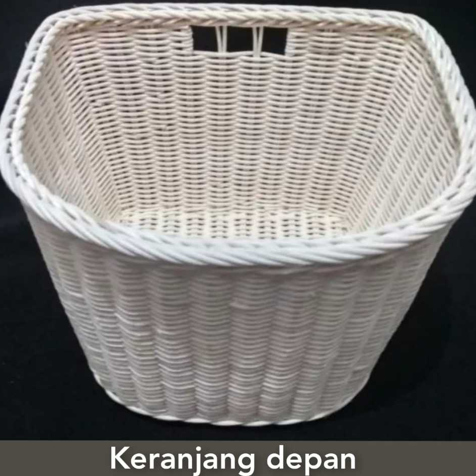 keranjang rotan depan untuk sepeda motor bebek