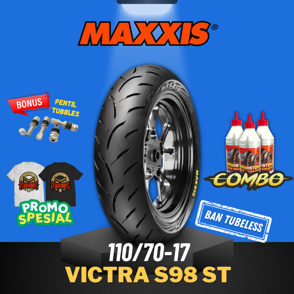 [READY COD] MAXXIS VICTRA RING 17 110 / 70 - 17 / BAN MAXXIS 110/70-17 / 110-70-17 BAN TUBELESS BAN LUAR / BAN MOTOR RING17
