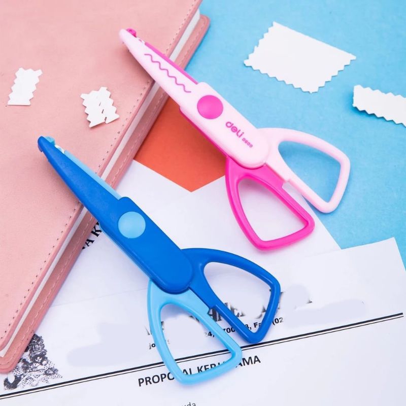 

Deli Gunting Kertas Craft 136 mm | Guntung Zig Zag