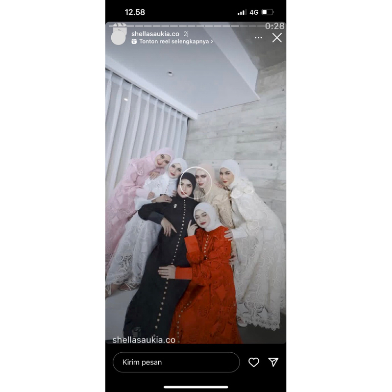 Shellasaukia Dress brokat import mewah