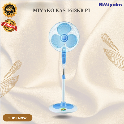 MIYAKO KIPAS ANGIN KAS 1618KB PL STAND FAN/KAS1618 KB/ KAS-1618KB/KAS 1618 KB/KAS1618KB/ORIGINAL
