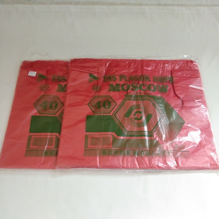 kantong 40merah/kantong merah 340/kantong plastik merah/kantong kresek merah/kantong plastik hd mera