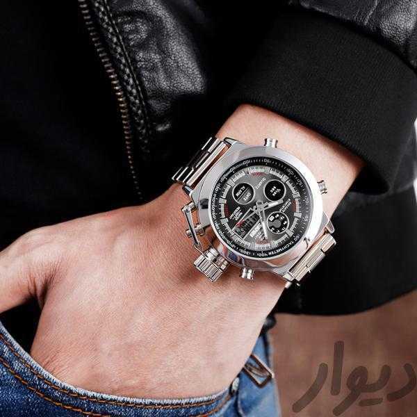 SKMEI Jam Tangan Analog Chrono Pria Stainless Steel Strap - 1515