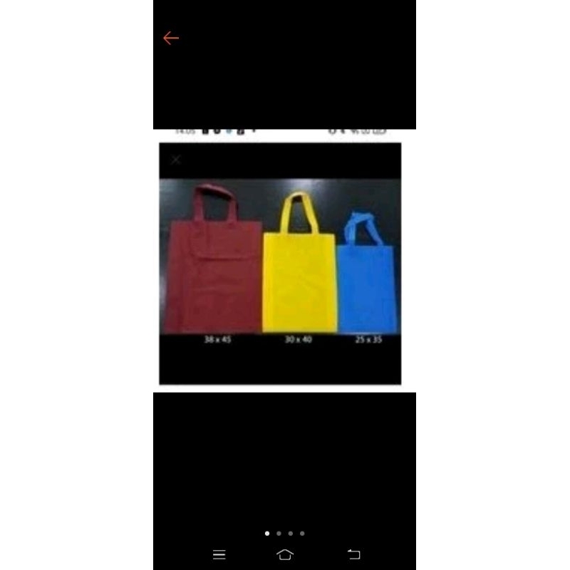 

(12pcs)tas spunbond harga per 1pack isi 12pcs