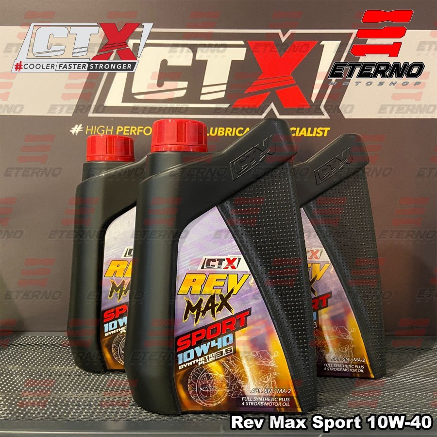 Rev Max Sport CTX 10W-40 Oli Full Sintetik Motor Matic 1000ml 1200ml