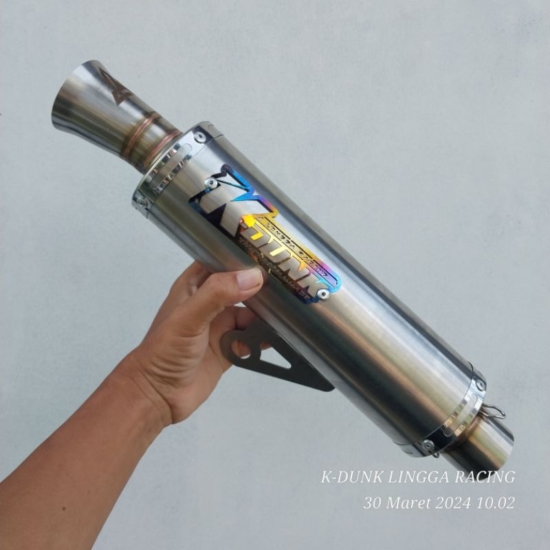 Silencer Knalpot Medwick K-dunk Dragg race Laser Nama