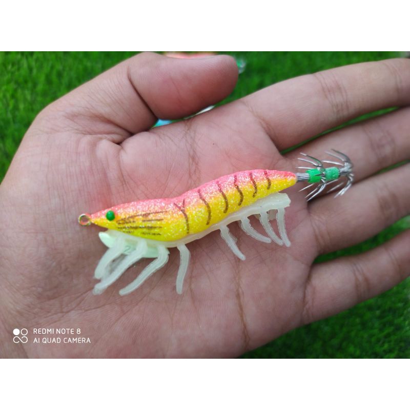 UMPAN CASTING PANCING LURE CASTING CUMI EGI SUPER GLOW#2.0