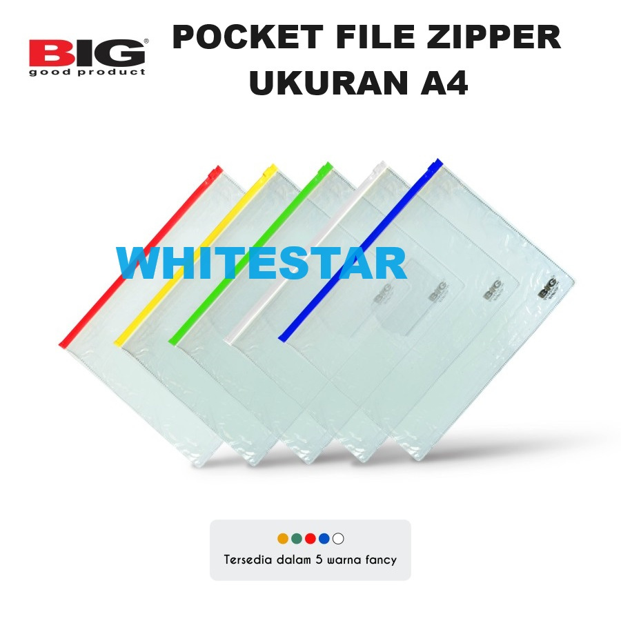 map pocket file / document pouch zipper ukuran A4 + name tag big 9006