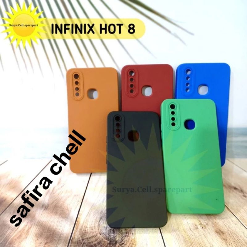 Soft Case Casing Infinix hot 8 Macaron Mate Original