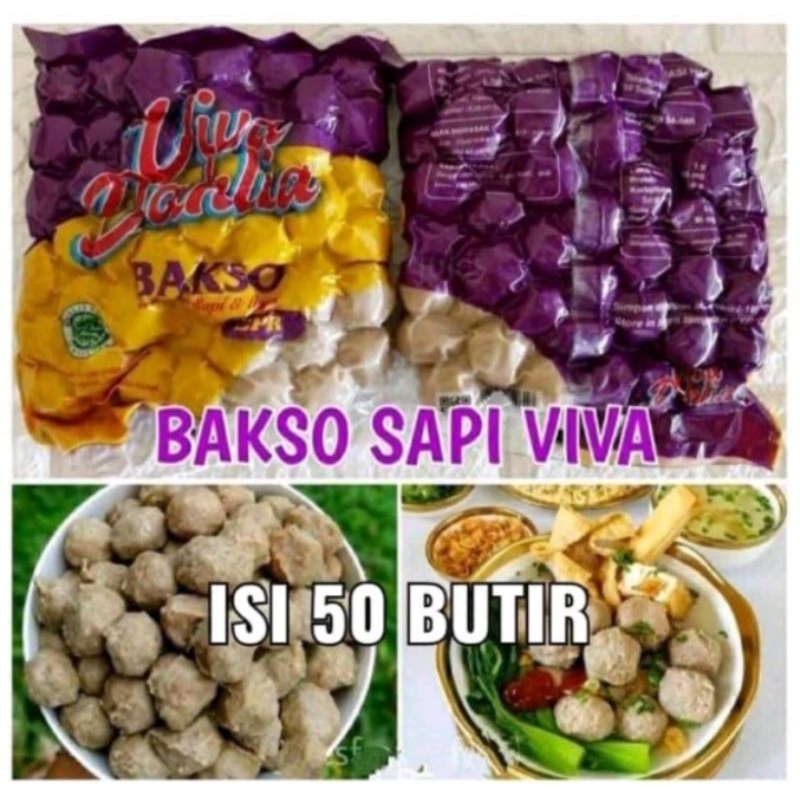 

Bakso Sapi Viva | baso sapi isi 50 | Baso sapi viva 500 gram