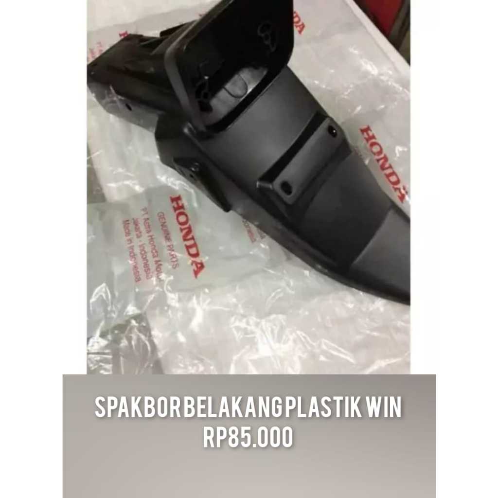 spakbor belakang plastik honda win spakbor win 2004