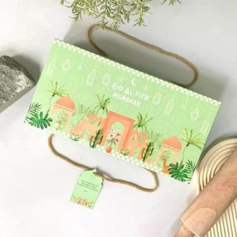 

Box Dus Kotak Packaging Kue Cookies Hampers Lebaran / Idul Fitri - 29 x 14,5 x 6 cm