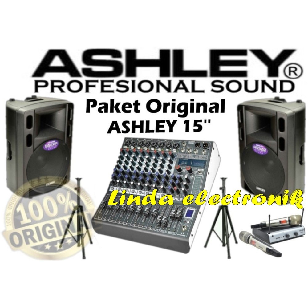 paket sound system ashley 15'' ar300 super m8 voice 1 original