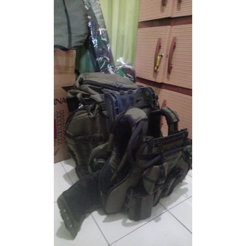 TAS PELEPAS CEPAT ORI JATAH KOPASSUS.TAS TACTICAL J-FORCE ASLI JATAH KOPASSUS.ROMPI + TAS ORI JATAH 