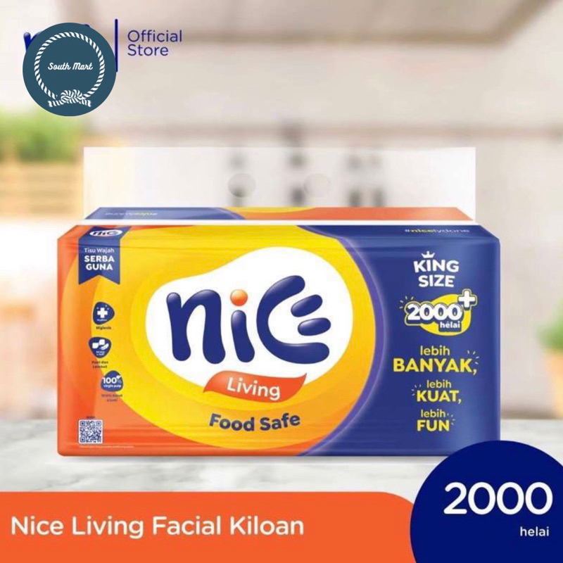 Nice Facial Tissue 2ply 1000 gram