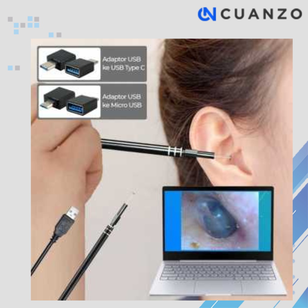 Kamera Endoskopi Pembersih Telinga HD Endoscope USB / Kamera Endoscope Telinga Android / Kamera Teli