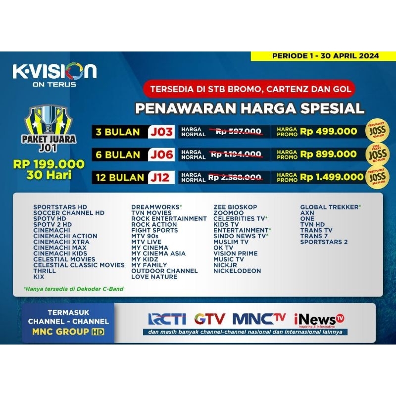 Paket Kvision Bromo, Cartenz Gol