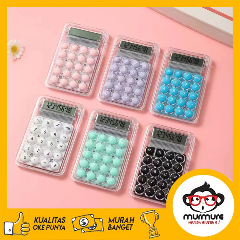 

MURMURE I KALKULATOR MINI TRANSPARAN/KALKULATOR KECIL IMUT, KALKULATOR MINI PENAMPILAN BAIK/KALKULATOR SISWA KOMPUTER SENYAP